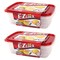 Lock &amp; LockEZ Lock Easy Plastic Rectangular Food Container HLE6804 Clear/Red 2.7L 2PCS