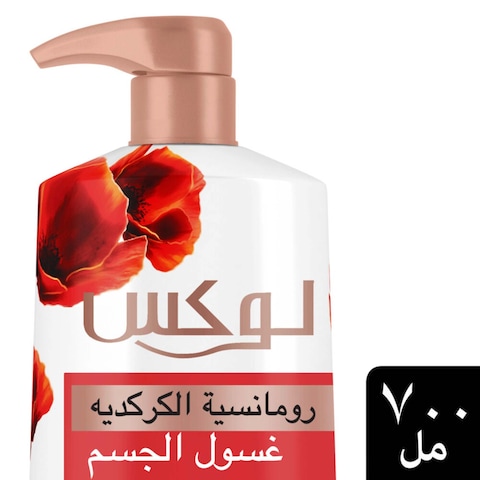 لوكس غسول جسم عطري، لجميع أنواع البشرة، بخلاصة رومانسية الكركديه، لعطر يدوم حتى 24 ساعة، 700 مل