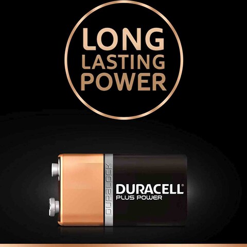 Duracell Plus Power 9V Batteries - 1 Battery