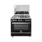 Unionaire Gas Cooker - 5 Burners - 80 cm - Black - C68SS-GC-447-F-SO-2W-M11-AL