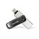 SanDisk iXpand Flash Drive Go With Dual Connector Flash Drive 256GB Black White