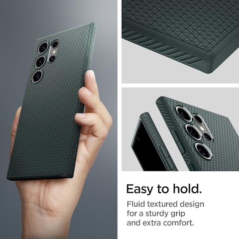 Spigen Liquid Air designed for Samsung Galaxy S24 ULTRA case cover (2024) - Abyss Green