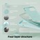 elago Liquid Silicone for iPhone 15 case cover Full Body Protection, Shockproof, Slim, Anti-Scratch Soft Microfiber Lining - Aqua Sky