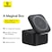 Baseus 2 In 1 Magnetic Wireless Charging Station Multiple Apple Devices Portable 25W Fast MagSafe Phone Charger Stand For iPhone 15/14/13/12 Series/Earbuds With USB-C Output For iWatch Charger Black