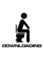 Spoil Your Wall Funny Bathroom Wall Sticker Black 50x50cm