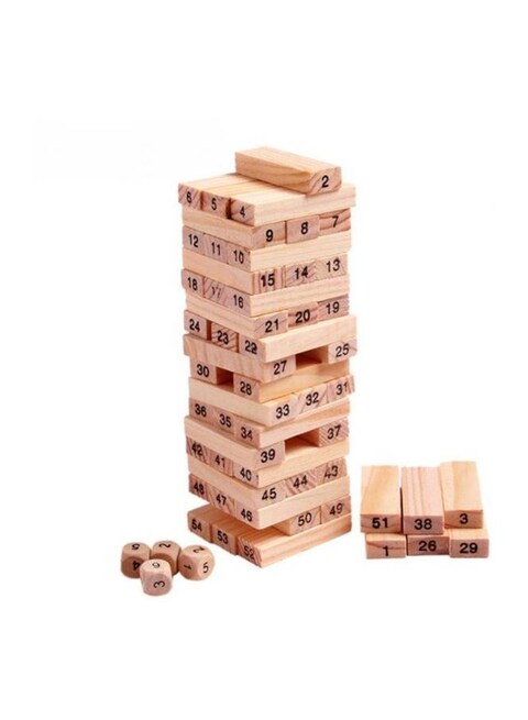 Generic 54-Piece Domino Jenga Building Blocks