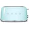 Smeg 50's Style Toaster TSF02PGUK, 1500 W, Pastel Green, 6 Toasting Levels
