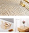Aiwanto 6 Pieces Gold Table Place Mats Dining Table Decorative Placemat Washable Table Mats Set