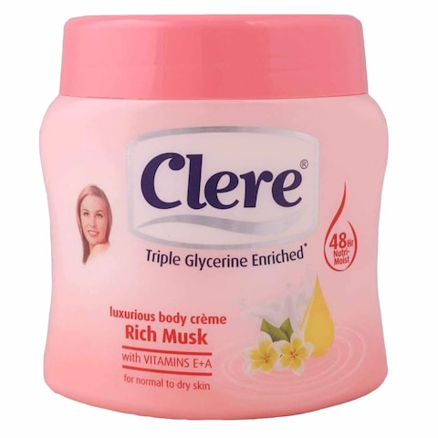 Clere Musk Body Cream 500Ml