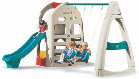 Rbwtoys Outdoor Playground Toys Set With Slide &amp; Swings For Kids Activity RW-16306 Size: 280&times;270&times;195cm