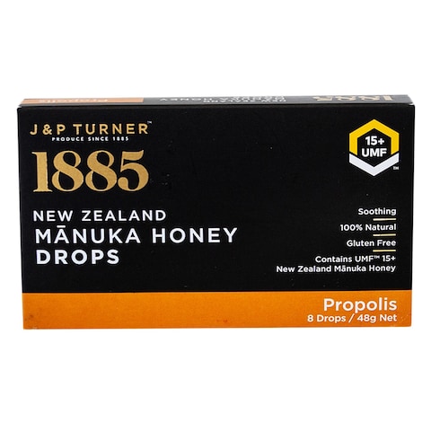 J &amp; P Turner 1885 Manuka Honey Drops Candy Propolis 48g