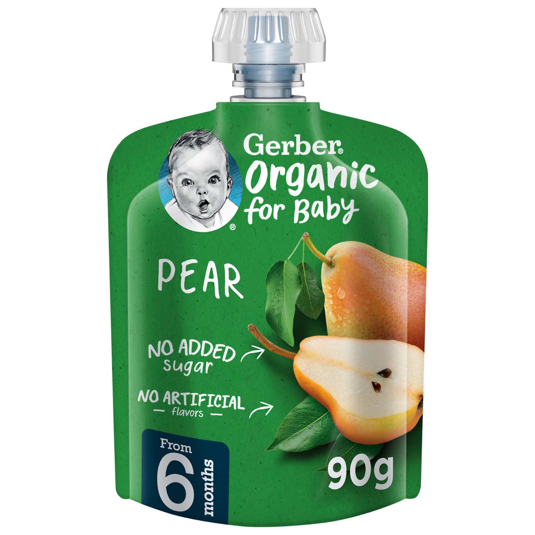 Buy Gerber Organic Puree with Pear, 90g Online Carrefour UAE