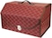 Car Detachable Grocery Box Black Medium Holder Organizer Trunk Leather Made Placed in the Car Boot (red, middle(50 * 33 * 30cm))
