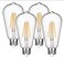MODI Edison led bulb led light FCC CE RoHS Non-dimmable Filament Squirrel Cage LED Bulb， 6W 4Pack 3000K white wram