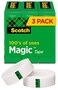 Scotch Brand Magic Tape Standard Width Versatile PhotoSafe Engineered for Repairing Great for Gift Wrapping 34 x 1296 Inches Boxed 3 Rolls 8103PK
