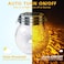 Solar String Light 30 LED Mason Jar Lights Starry Star Fairy Hanging Solar Light Laterns Hanging Outdoor,Waterproof IP65,Cracked Glass Jar Light, for Garden Yard Patio Lawn Decor (3m) -Warm