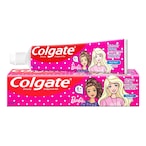 Buy Colgate Kids Fluoride Toothpaste Girls 6+ Barbie 50ml in UAE