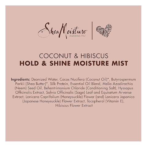 Shea Moisture Coconut And Hibiscus  Hold and Shine Moisture Mist 236ml
