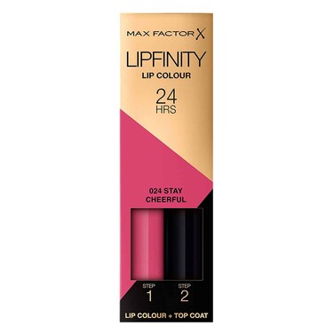 Max Factor Cheerful Lipfinity Lipstick With Gloss 024 Pink 4.2g