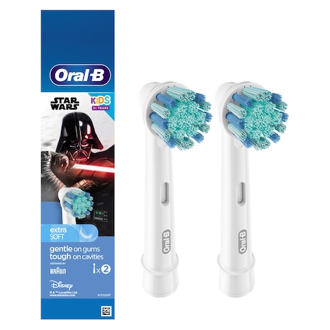 Oral-B Kids Electric Rechargeable Toothbrush Heads EB10S-2 SW White 2 PCS