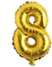 Generic 8 Number Foil Balloon 16-Inch