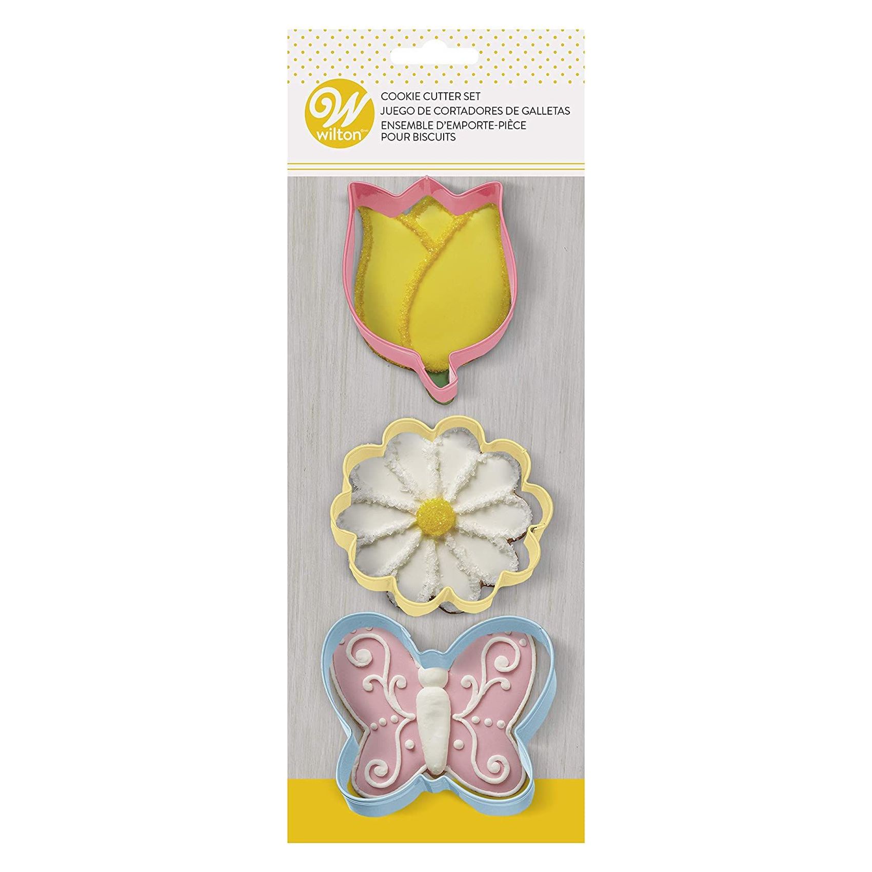 Wilton Flower Cookie Cutter Multicolour Pack of 3