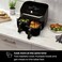 Instant Vortex Plus 7.6L Digital Dual Basket Air Fryer, 8-in-1 Smart Programs, Color: Black