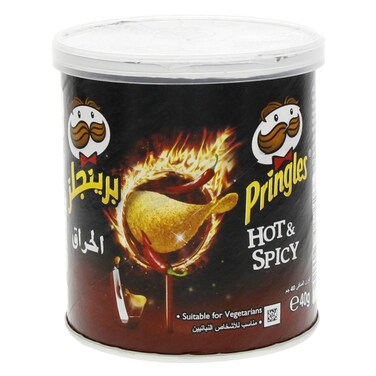 Pringles Hot And Spicy Potato Chips 40G