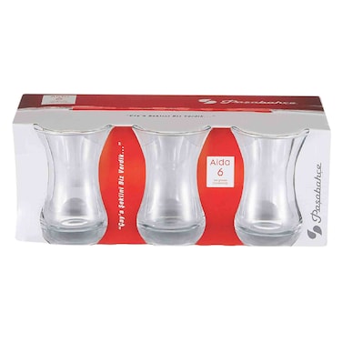 Pasabahce Turkish Tea Glass Set 6 Piece