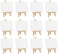 Generic 10X10 cm Mini Plain Canvas With Stand Acrylic/Oil 12Pcs/Set