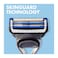 Gillette Skinguard Sensitive Blade Refills Blue 4 PCS