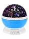 Generic Star Moon Rotating Projector Night Lamp Black/White/Blue 14.5 X 13Centimeter