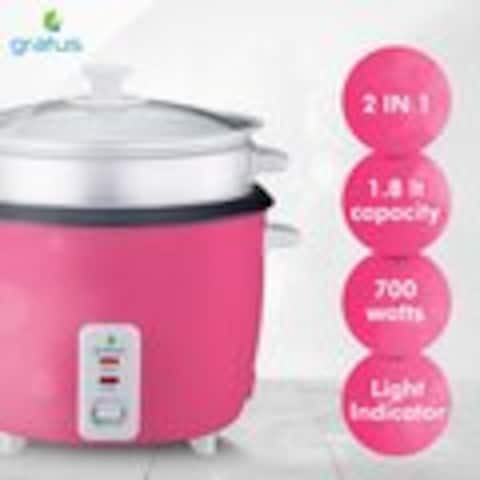 Gratus 2 In11.8L Rice Cooker, Model- Grc18700Gbc (Pink)