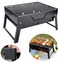 Biki Compact Portable &amp; Folding Outdoor Bbq Charcoal Grill 26X22.5X23 Cm