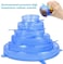Generic 6 Pieces Reusable Kitchen Tools Bowl Cover Pan Lid -Premium Stretch Silicone Lids- Stretch Silicone Bowl Lid