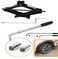 Abbasali Car Breakdown/Emergency Spare Type Kit - - 2 Tonne Scissor Jack + Extendable Wheel Brace Socket Wrench Tyre Repair Kit For Van Suv Truck