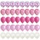 Party Time 40-Pieces 12inch Pink Theme Balloons Set with Confetti Balloon, Marble Balloon and Latex Balloons For Wedding Birthday Party Decoration - Party Supplies