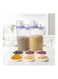 Pack of 2 Airtight Rice Bean Cereal Storage Container Bin With Measuring Cup Clear
