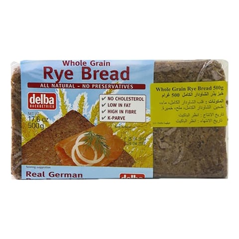 Delba Whole Grain Rye Bread 500g