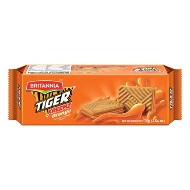 Britannia Tiger Kreemz Orange Biscuits 72GR