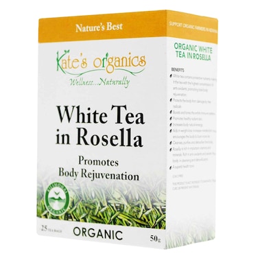 KATES ORG 25 WHITE ROSELLA T.BAG50G