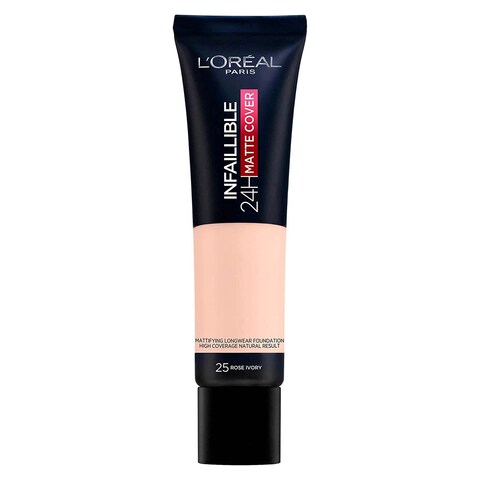 L&#39;Oreal Paris Infallible 24Hr Matte Foundation - 25 Rose Ivory - 35ml