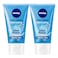 NIVEA Face Wash Cleanser Refreshing Cleansing Normal Skin 150ml Pack of 2