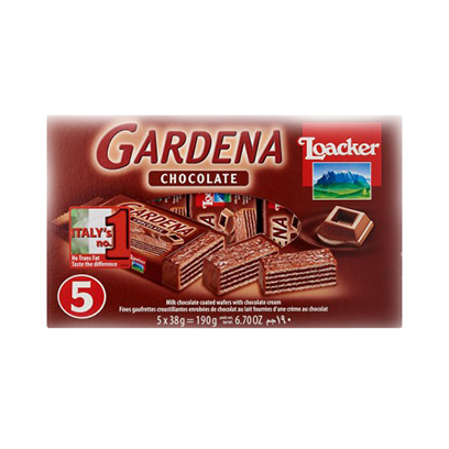 Loacker Gardena Wafer Chocolate 38GR 4+1 Free