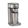 Hamilton Beach Scoop Single Serve Coffee Maker 49981-SAU, 410 ml, 1200 W, Silver, Stainless Steel, Unique Heater