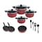 Tefal Minute Stewpots Cooking Set - Size 18-20-22-28 - 4 Pieces with Frypan - Sizes 20-22 - 2 P