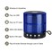 Mini Wireless Music Speaker With Support Of USB/ Mobile Phone Call/ Wireless With USB and Auxiliary Cable Included-Color WS-887