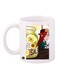 Printed Mug White/Yellow/Green Standard Size