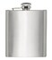 HIC Harold Import Co. 48025 Hip Flask, 8-Ounce, 18/8 Stainless Steel