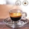 Ocean Caffe Espresso Cup And Saucer Set Clear 70ml 6 PCS